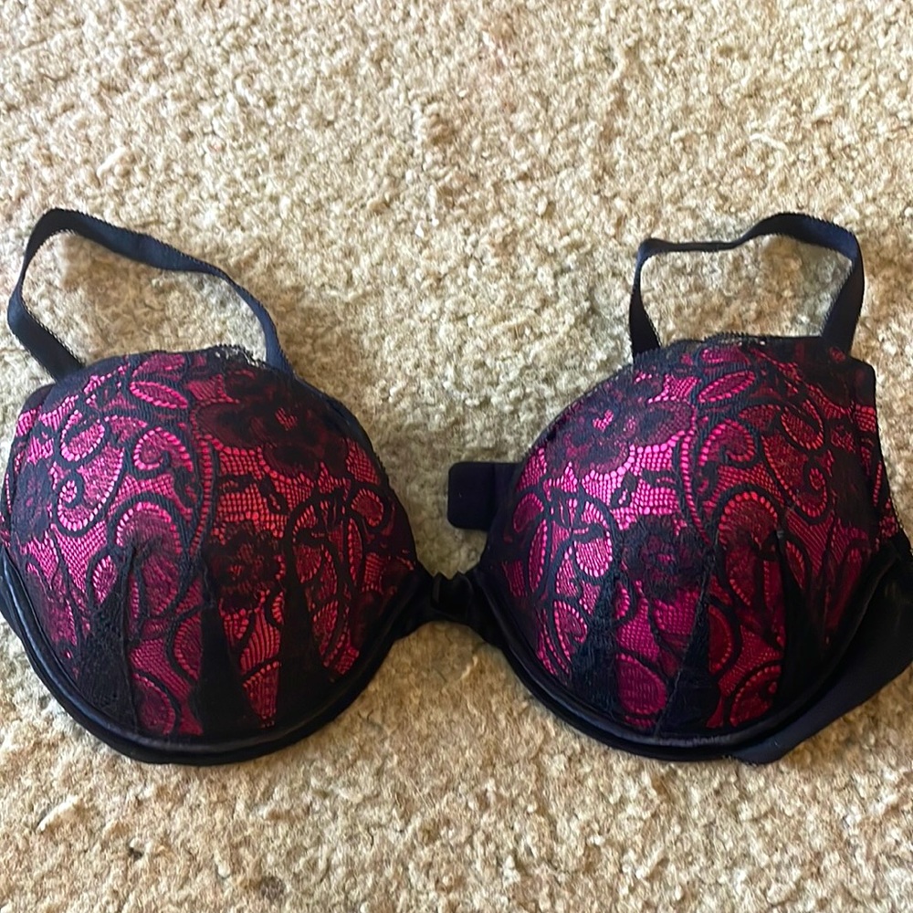 Black and Pink Bra